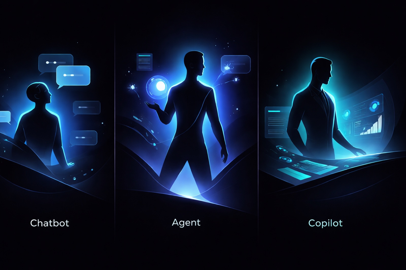 AI agent vs chatbot vs copilot: the differences that actually matter in 2026